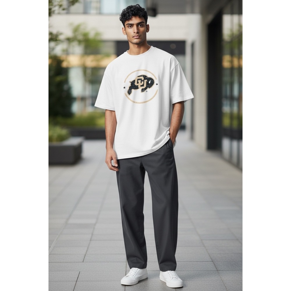 1151 Gameday Couture Colorado Buffaloes CU Logo Graphic T-Shirt White XXL
